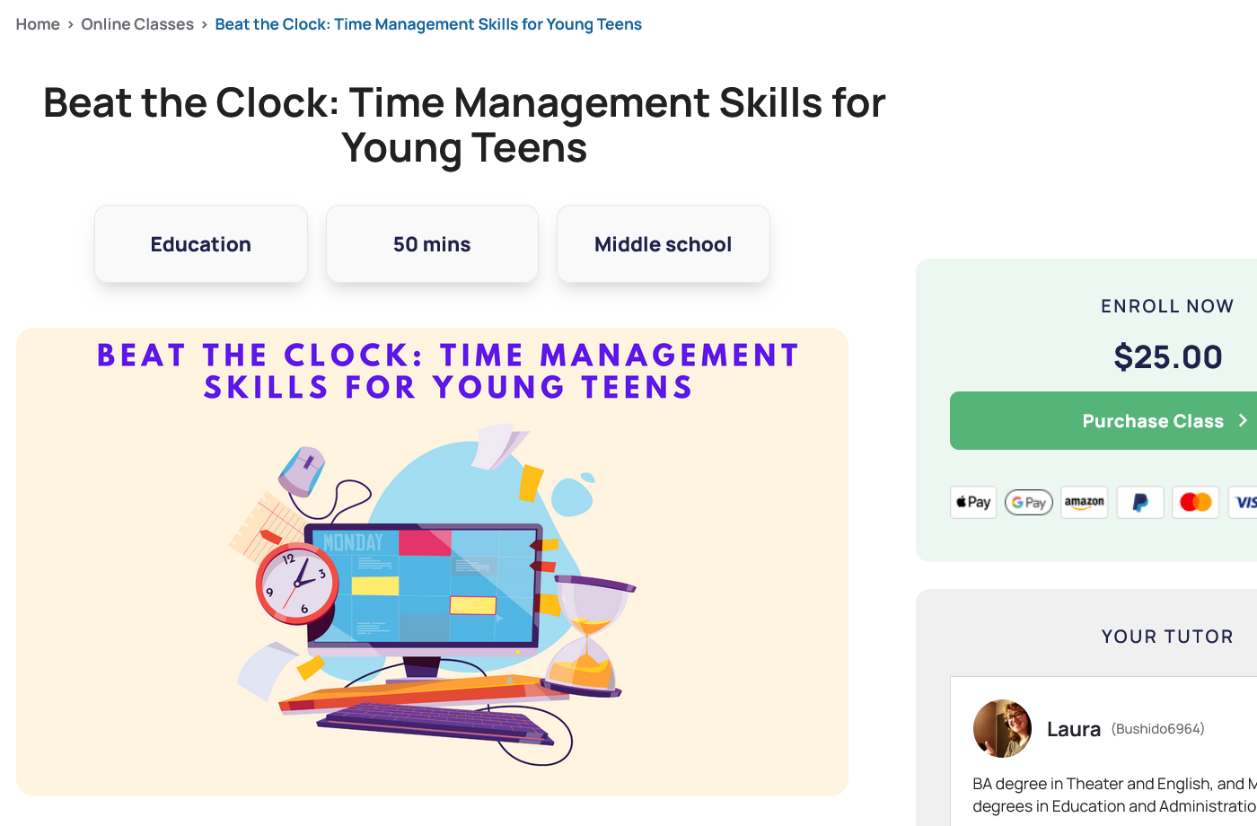 Online Classes and Webinars